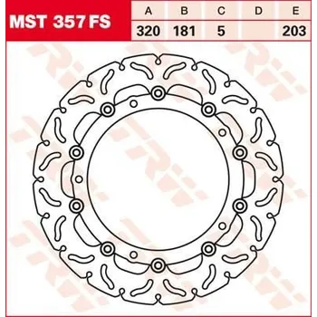 Brzdový kotouč ROTOR TRW MST357FS MST357FS