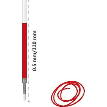 Náplň Pilot do gelového pera G-2, červená, 0,27mm BLS-G2-5-R