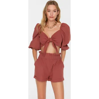 Dámský set Trendyol Detail Upside Trendyol tmavě červená 1840021