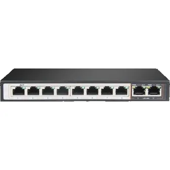Switch Switch Perses 8X EX-SG1008PE 10/100 / 1000M TX PoE AT / AF, 2X GE SFP Full Gigabit PoE