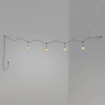 Venkovní osvětlení Bover Nans S/16/4L LED venkovní závěsné, béžová grafitová hnědá, béžová 4 x 8 W LED - Doprava zdarma