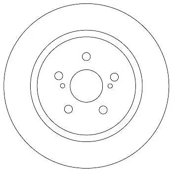 Brzdový kotouč TRW Brzdový kotouč DF6920 sada 2ks