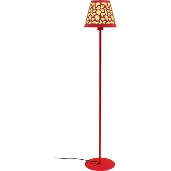 Lampička Aluminor Nihoa stojací lampa vzor, červená/žlutá - Ø základny 23 cm; výška stínidla na lampu 18 cm červená, žlutá 1 x 12 W - Doprava zdarma