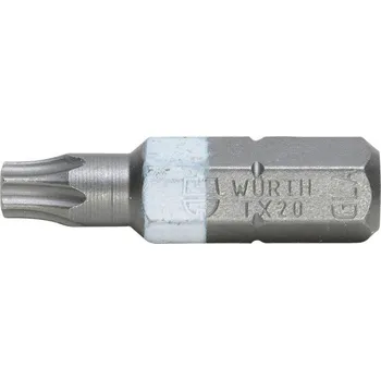 Bit Würth Bit Torx - TX20 - Bílý - 1/4&quot; - L25 mm