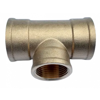 Fitinka T-kus redukovaný mosazný 5/4'' x 3/4'' x 5/4'' Melscher FT415/54-34-54 (Melscher FT415/54-34-54 - výprodej posledních kusů)