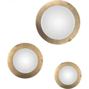 Lampička austrolux Nástěnné svítidlo KOLARZ Moon Sun, zlatá barva, Ø 50 cm bílá, zlatá 3 x 60 W - Doprava zdarma