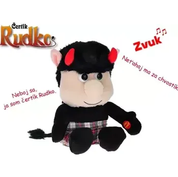 plyšák Mikro Čertík Rudko 20 cm SK