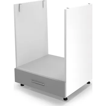 Kuchyňská skříňka Dolní skříňka Vento DP-60/82, bílá / šedá