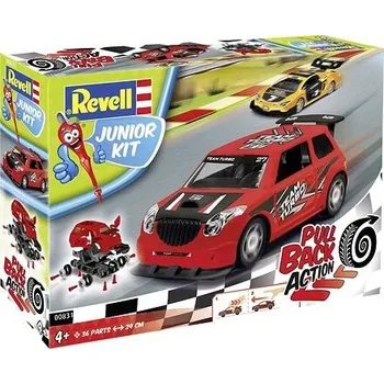 autíčko Junior Kit auto 00831 - Pull Back Rallye Car (červené) (1:20)