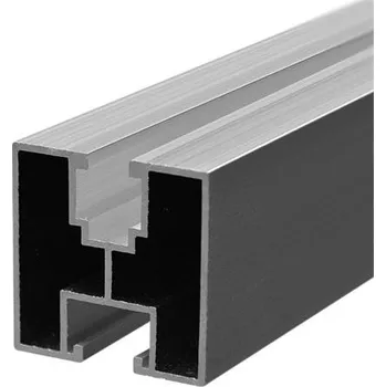Stavební profil Hliníkový montážní H profil 40x40mm 4,80 m stříbrný