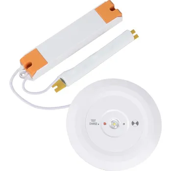 Lampička Ledino Vestavné nouzové světlo LED Schleswig s dobíjecí baterií - Externí síťový adaptér - délka 18,5 cm, šířka 2,2 cm, výška 3,3 cm; externí baterie - délka 16 cm, šířka 2,4 cm, výška 2,2 cm bílá LED 5,5 W celkem - Doprava zdarma