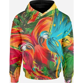 Dámská mikina UTOPY Pánská Dámská sportovní mikina Birds full print Velikost: M