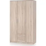 Šatní skříň Lima III, dub sonoma