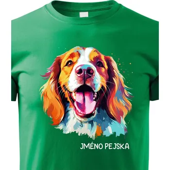 Chlapecké tričko Dětské tričko Velššpringlšpaněl, Barva Zelená, Velikost 110 cm/4 roky, Canvas Dětské tričko 2645