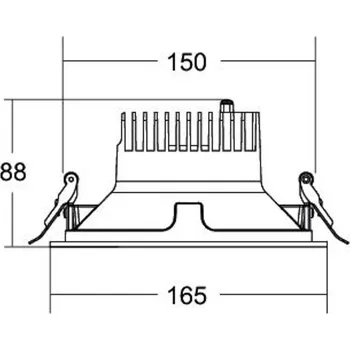 Lampička BRUMBERG Apollo Midi, hladký reflektor, kulatý, 3 500 K, stříbrný stříbro LED 14,5 W celkem - Doprava zdarma