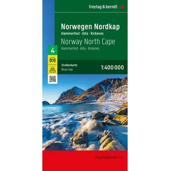 Kniha Norwegen Nordkap, Straßenkarte 1:400.000, freytag & berndt - freytag & berndt