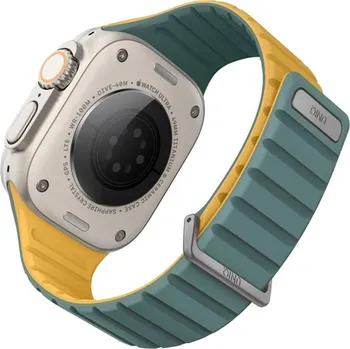 Řemínek na hodinky UNIQ Revix Evo oboustranný řemínek Apple Watch 49/45/44/42mm (zelený/žlutý)