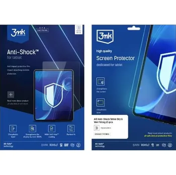Fólie pro tablet 3mk All-Safe - AIO fólie Anti-Shock Full Wet Fitting Tablet, 5 ks 5903108488556