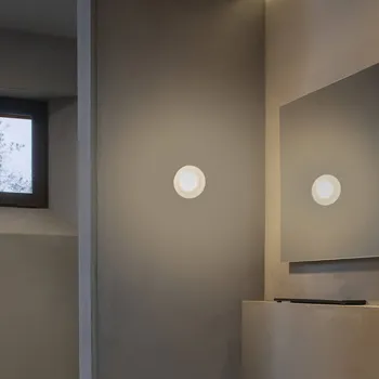 Lampička Karman Agua LED nástěnné světlo, IP44 sklo mražené černá, čirá 1 x 3,2 W LED - Doprava zdarma