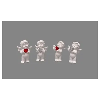 Vánoční dekorace Anděl se srdcem v taštičce