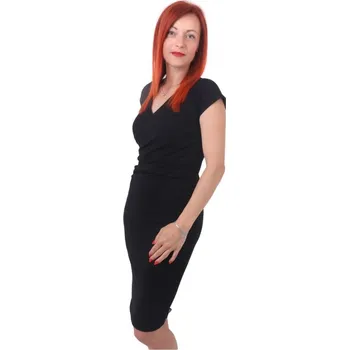 Těhotenské šaty Dámské šaty (i kojicí) Amálie, bez rukávů, černé XS/S