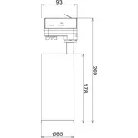 Deko-Light LED kolejnicový reflektor Lucea 3fázový 20 W bílý - Hlavice svítidla – délka 17,8 cm, Ø 8,5 cm bílá (RAL 9016) 1 x 20 W LED - Doprava zdarma