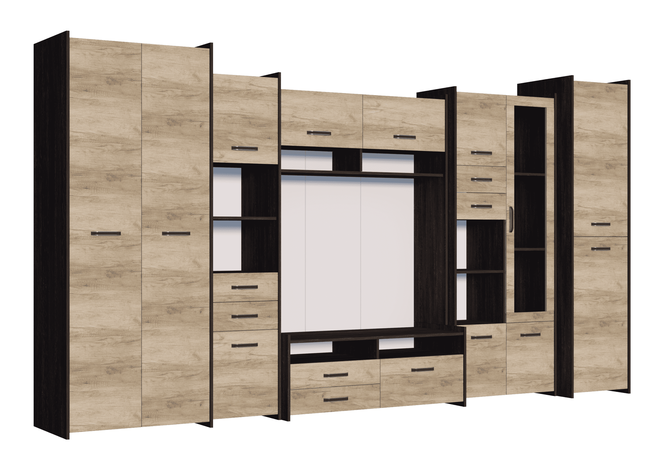 IDZ Obývací stěna MOKKA II, 360 cm Dub Cantenbury