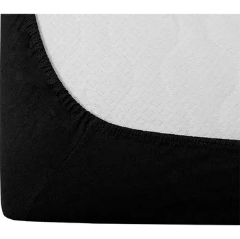 Prostěradlo TEXTILOMANIE Jersey EXCLUSIVE černé 90 × 200 cm