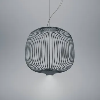 Lampička Foscarini Spokes 2 piccola MyLight stmívač grafit - Ø baldachýn 21 cm 1 x 19 W LED - Doprava zdarma