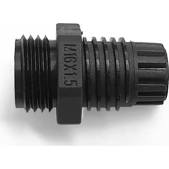 Vývodka plastová M16, 4,0-8,0 mm, černá -- Doprodej