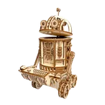 Wood Trick "Robot na odpadky" - 3D dřevěné mechanické puzzle ("Space Junk Robot" - dřevěné 3D puzzle a dřevěné skládačky)