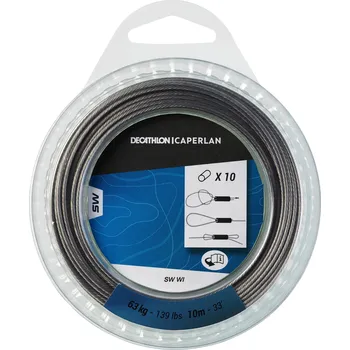 Rybářský háček CAPERLAN Ocelová pletenka na mořský rybolov SW I 10 m 63 kg