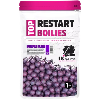Boilies LK Baits Top ReStart Boilies Purple Plum 14 mm, 1kg