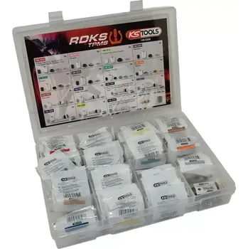 Čidlo automobilu Servisní souprava na systémy kontroly tlaku v pneumatikách TPMS 142 ks (KS TOOLS 149.0200)