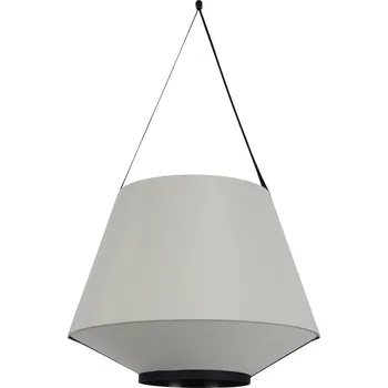 Forestier Carrie M závěsné světlo, šedá - délka přívodního kabelu 100 cm; baldachýn- Ø 8 cm, výška 1 cm 1 x 15 W LED - Doprava zdarma