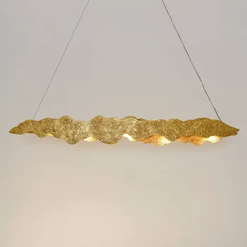 Holländer Nuvola - designové závěsné svítidlo s LED diodami - Stříška - délka 19,5 cm, šířka 7,5 cm, výška 6,5 cm zlato 5 x 5 W LED - Doprava zdarma