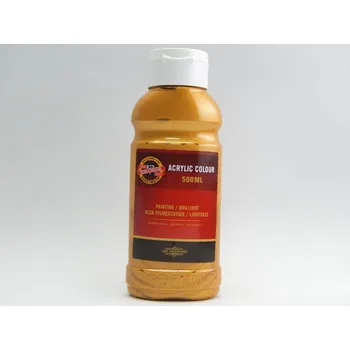 Vodová barva KOH-I-NOOR Akrylová barva 1627/0810 zlatá 500ml