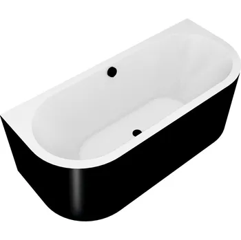 Vana VIVA D MONOLITH akrylátová vana 180x75x60cm, bílá/černá