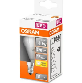 Lampička Kapkové svítidlo OSRAM LED E14 4,9W 827 Star, matné