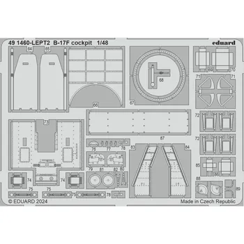 Plastikový model Eduard 1/48 B-17F cockpit (EDUARD)