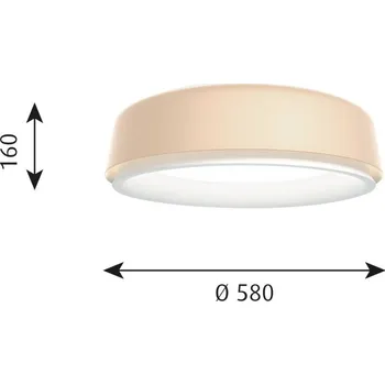 Louis Poulsen LP Grand stropní, Ø 58 cm krémová krémová, bílá matná LED celkem 59 W - Doprava zdarma