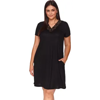 Dámské noční prádlo Černá noční košilka z modalu Velikost: S