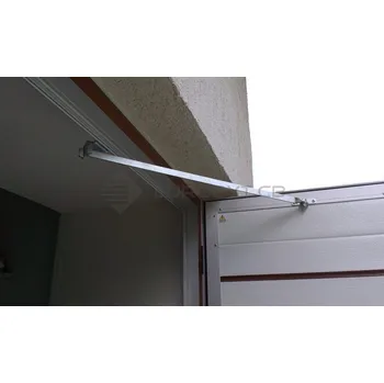 Garážová vrata aretace křídel vrat - táhla a vodítka, sada na 2 křídla, pro vrata š. 229 - 249 cm - horní zarážky - táhla a vodítka, komplet pro 2-křídlová vrata š. 170 - 300 cm, materiál pozinkovaná ocel
