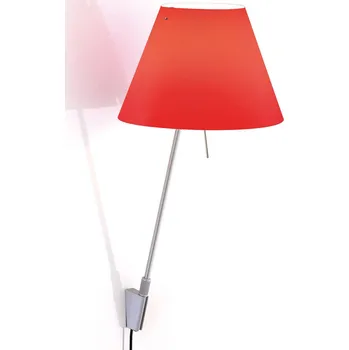 Lampička Luceplan Costanzina nástěnné světlo hliník červená - Stínítko - průměr 26 cm červená, hliník 1 x 42 W - Doprava zdarma