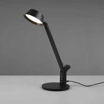 Lampička Trio Lighting LED stolní lampa Ava s funkcí stmívání, černá - Ø stínidla 12 cm; délka kabelu 150 cm matná černá 1 x 5 W LED - Doprava zdarma