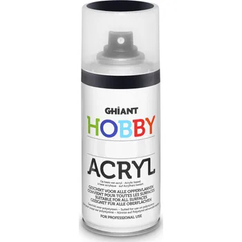 Výtvarná barva Ghiant - Hobby akrylová barva ve spreji - 150 ml - černá