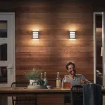 Venkovní nástěnné svítidlo Philips LED Python UE, šedé šedá LED 3,8 W celkem - Doprava zdarma