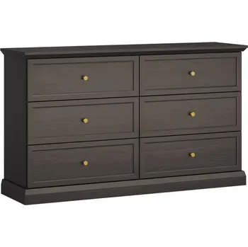 Ložnicová sestava Komoda LUCCA K6S, Černá