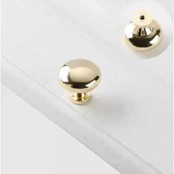 Madlo do koupelny Knop knopka držadlo šuplíku 6050 zlatá lesk (KNP50-3)