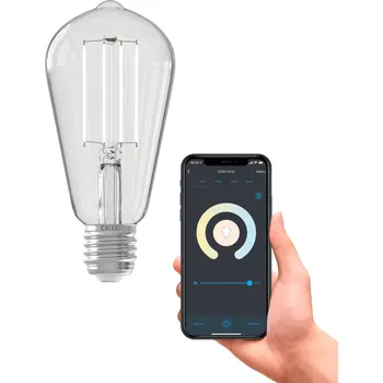 Lampička Calex Smart E27 ST64 LED 7W filament 1800-3000K